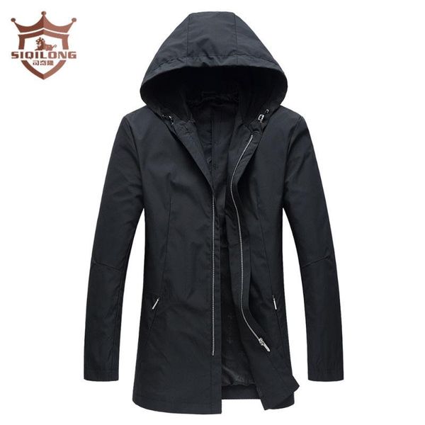 2020 spring new style male casual mid length fashion windbreaker handsome youth simple solid color hooded jacket windproof coat, Black
2020 spring new style male casual mid length fashion windbreaker handsome youth simple solid color hooded jacket windproof coat, Black
