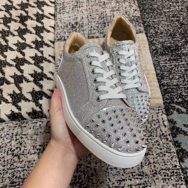 silver glitter leather & spikes trainers seavaste 2 orlato sneaker casual walking low red bottom sneakers,outdoor skateboard, Black
silver glitter leather & spikes trainers seavaste 2 orlato sneaker casual walking low red bottom sneakers,outdoor skateboard, Black