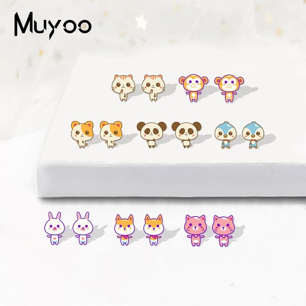 new fashion epoxy shrink dink earrings kawaii cute monkey rabbit kitten puppy panda animals acrylic earrings hand craft gifts, Golden;silver
new fashion epoxy shrink dink earrings kawaii cute monkey rabbit kitten puppy panda animals acrylic earrings hand craft gifts, Golden;silver