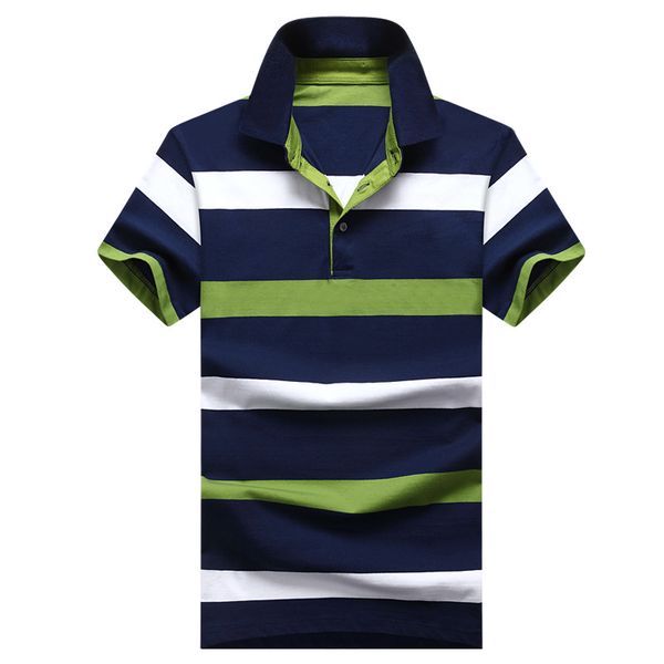 casual men's wear 2019 new style men's polo shirt short sleeve t-shirt stripes fold-down collar t-shirt-16001, White;black
casual men's wear 2019 new style men's polo shirt short sleeve t-shirt stripes fold-down collar t-shirt-16001, White;black