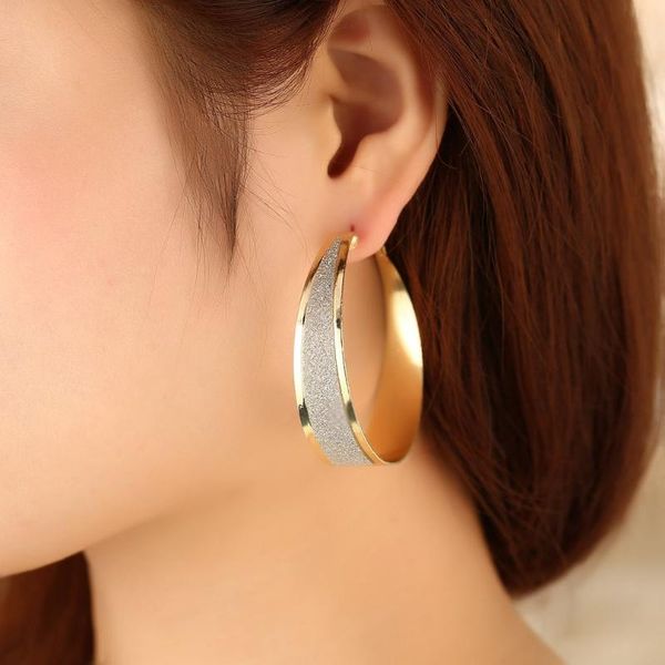 1 pair gold color big circle hoop earrings round rhinestone charms wedding party engagement anniversary gift, Golden;silver
1 pair gold color big circle hoop earrings round rhinestone charms wedding party engagement anniversary gift, Golden;silver
