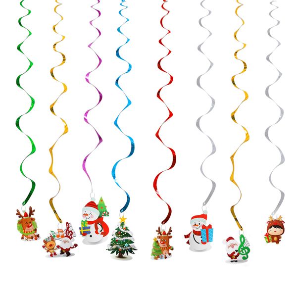 14pcs/7set christmas facade hanging ornament cute cartoon santa hang decor spiral ribbon 2020 new year home decorations navidad
14pcs/7set christmas facade hanging ornament cute cartoon santa hang decor spiral ribbon 2020 new year home decorations navidad