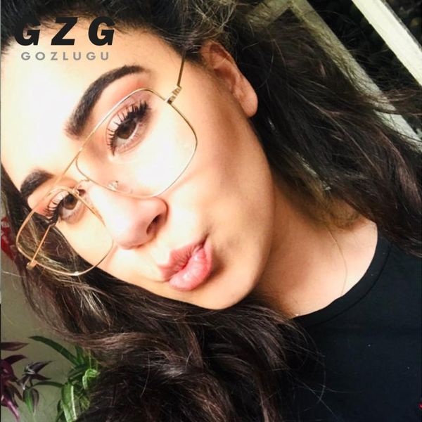 gozlugu vintage gold metal frame eyeglasses mens womens sun glasses retro square optical lens eyewear nerd clear lens glasses, Black
gozlugu vintage gold metal frame eyeglasses mens womens sun glasses retro square optical lens eyewear nerd clear lens glasses, Black