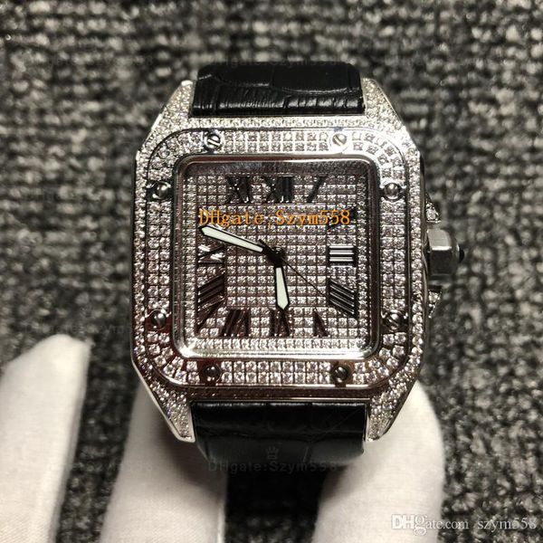 full diamond watch quartz movement men 42mm 3 colour leather strap 316 stainless steel set diamond hip hop fashion watch, Bronze;slivery
full diamond watch quartz movement men 42mm 3 colour leather strap 316 stainless steel set diamond hip hop fashion watch, Bronze;slivery