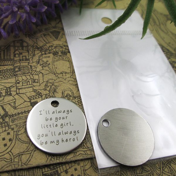 40pcs--"i'll always be your little girl"stainless steel charms more style for choosing diy charms pendants for necklace, Bronze;silver
40pcs--"i'll always be your little girl"stainless steel charms more style for choosing diy charms pendants for necklace, Bronze;silver