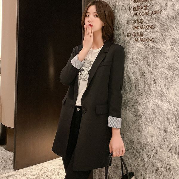 women's suits & blazers samgpilee black blue professional business jacket for women work wear office lady elegant female blazer coat pl, White;black
women's suits & blazers samgpilee black blue professional business jacket for women work wear office lady elegant female blazer coat pl, White;black