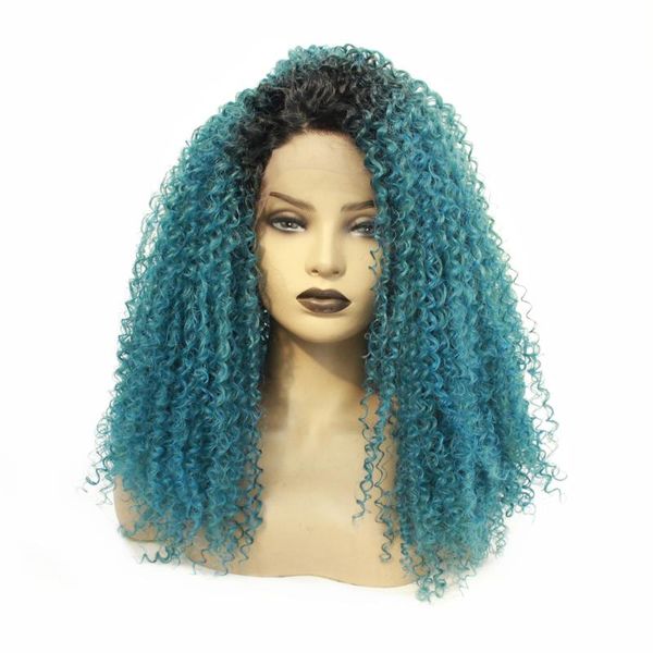 dark roots lace wigs synthetic hair for black women 26 inch long kinky curly ombre green color heat resistant fiber daily party
dark roots lace wigs synthetic hair for black women 26 inch long kinky curly ombre green color heat resistant fiber daily party