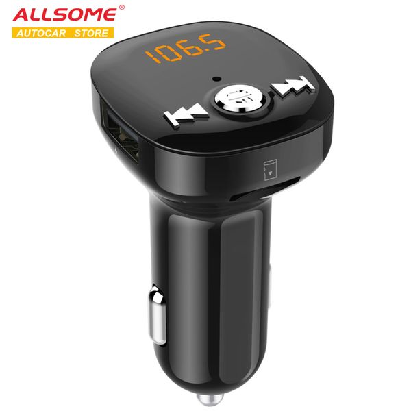 allsome bluetooth version 5.0 car kit fm transmitter mp3 player dual usb ports car charger fm modulator support u disk /tf card
allsome bluetooth version 5.0 car kit fm transmitter mp3 player dual usb ports car charger fm modulator support u disk /tf card