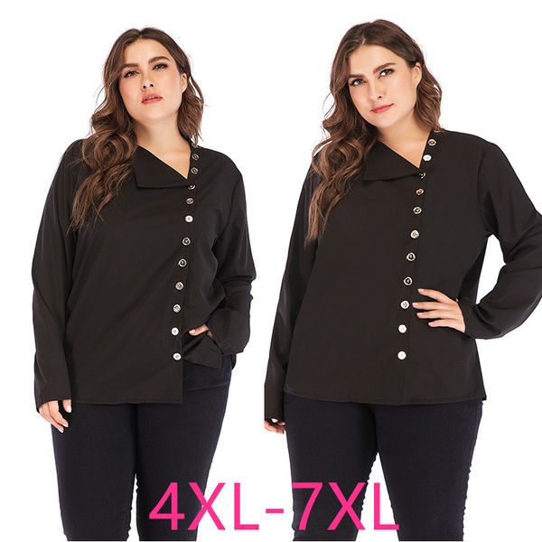 new 2020 spring autumn plus size for women large blouse long sleeve casual loose black button v neck shirt 4xl 5xl 6xl 7xl, White
new 2020 spring autumn plus size for women large blouse long sleeve casual loose black button v neck shirt 4xl 5xl 6xl 7xl, White