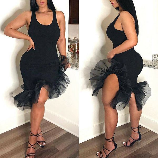women summer sleeveless bodycon club dresses ladies evening party skinny black dress, Black;gray
women summer sleeveless bodycon club dresses ladies evening party skinny black dress, Black;gray