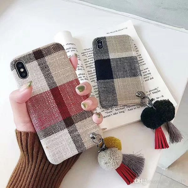 kuutti squishy red coffee fabric cloth vintage grid checked phone cases with cute plush ball tassels for iphone 6 6s 7plus x
kuutti squishy red coffee fabric cloth vintage grid checked phone cases with cute plush ball tassels for iphone 6 6s 7plus x