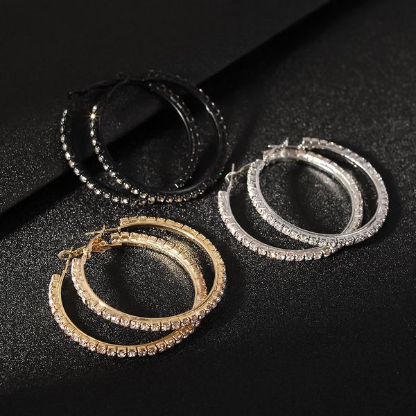 fashion 3pair/set crystal rhinestone exaggerated luxury big circle earrings female ear hoop earrings jewelry party accessories, Golden;silver
fashion 3pair/set crystal rhinestone exaggerated luxury big circle earrings female ear hoop earrings jewelry party accessories, Golden;silver