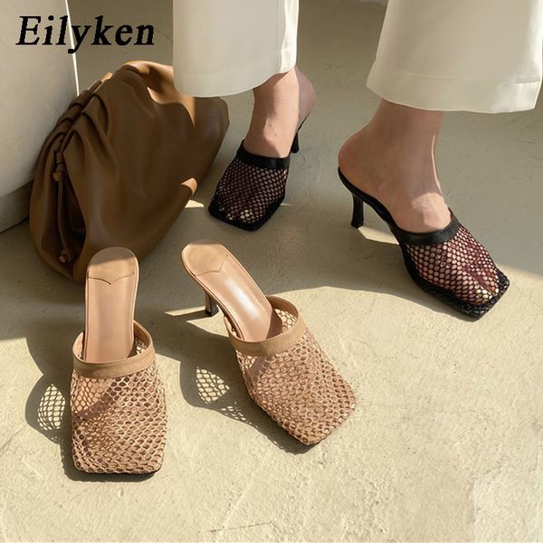 eilyken new hollow breathable mesh woman thin high heels slippers summer vintage square toe sandals mules femme shoes pumps y200702, Black
eilyken new hollow breathable mesh woman thin high heels slippers summer vintage square toe sandals mules femme shoes pumps y200702, Black