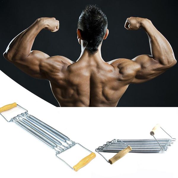 new chest expander arm pull exerciser with wooden handle spring tensioner 5 springs can be y disassembled and adjusted
new chest expander arm pull exerciser with wooden handle spring tensioner 5 springs can be y disassembled and adjusted
