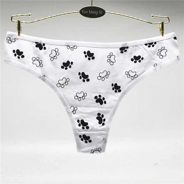 2020 new pure cotton fashion bear paw print thong no trace ladies thong underwear ladies underwear, Black;white
2020 new pure cotton fashion bear paw print thong no trace ladies thong underwear ladies underwear, Black;white