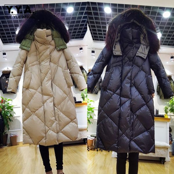 women's down & parkas winter women argyle white filler long jacket fur collar hoody overcoat thick warm coat loose fit female p, Black
women's down & parkas winter women argyle white filler long jacket fur collar hoody overcoat thick warm coat loose fit female p, Black