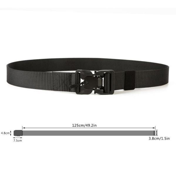 new upgraded equipment combat tactical belt for men army training nylon magnetic buckle waist belt outdoor waist, Black;gray
new upgraded equipment combat tactical belt for men army training nylon magnetic buckle waist belt outdoor waist, Black;gray