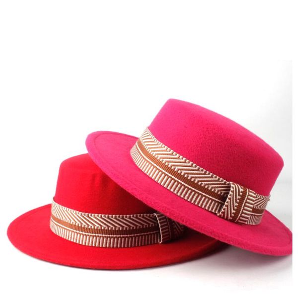 2020 men women wool fedora flat hat winter wide brim hat friend party trilby size 56-58cm, Blue;gray
2020 men women wool fedora flat hat winter wide brim hat friend party trilby size 56-58cm, Blue;gray