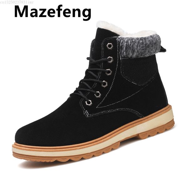 2019 new men boots winter warm comfortable hih quality snow boots men british style short plush ankle, Black
2019 new men boots winter warm comfortable hih quality snow boots men british style short plush ankle, Black