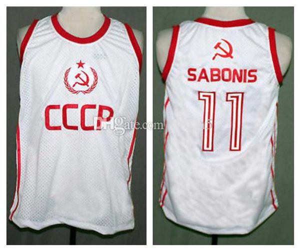 #11 arvydas sabonis soviet union cccp retro classic basketball jersey mens stitched custom number and name jerseys, Black;red
#11 arvydas sabonis soviet union cccp retro classic basketball jersey mens stitched custom number and name jerseys, Black;red