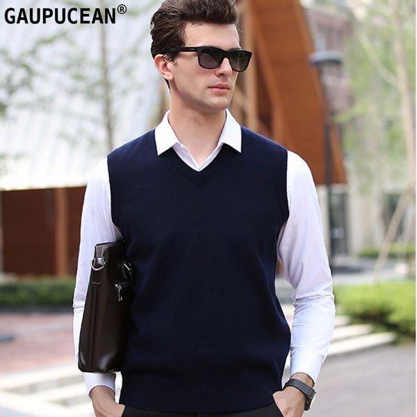 100% pure wool men sleeveless sweater knitting navy gren red knitwear male pullover v-neck casual man knitted woolen vest, Black;white
100% pure wool men sleeveless sweater knitting navy gren red knitwear male pullover v-neck casual man knitted woolen vest, Black;white