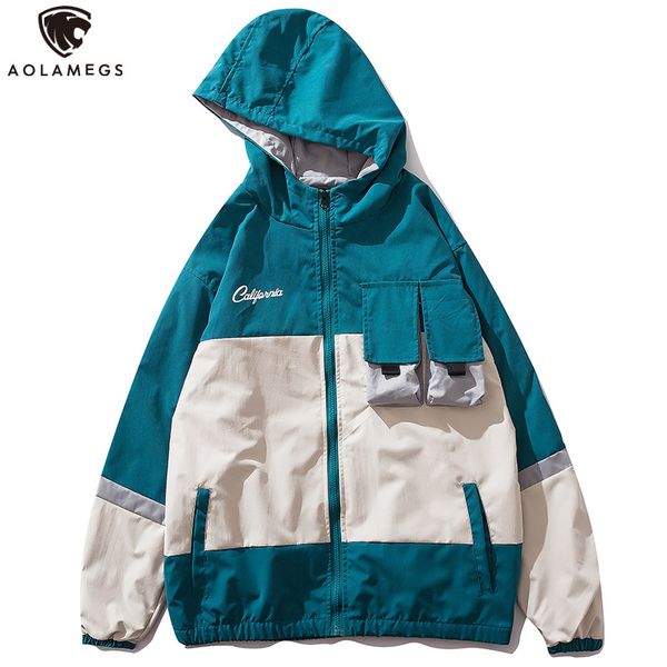 aolamegs jackets men patchwork color hooded jacket tracksuit cargo coats college style multi-pocket hip hop couple windbreaker, Black;brown
aolamegs jackets men patchwork color hooded jacket tracksuit cargo coats college style multi-pocket hip hop couple windbreaker, Black;brown