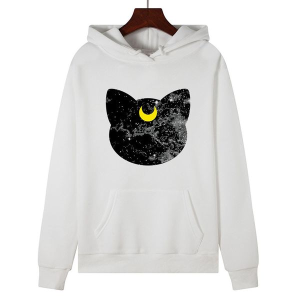 women sweatshirt hoodies harajuku cartoon cat printed long sleeve autumn spring hooded loose casual pullover blouse moletom 2019, Black
women sweatshirt hoodies harajuku cartoon cat printed long sleeve autumn spring hooded loose casual pullover blouse moletom 2019, Black