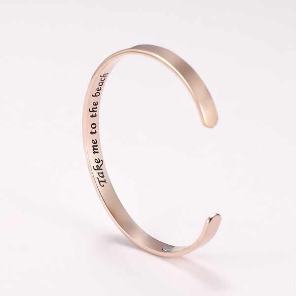 skyrim simple ladies hand bangles positive inspirational quote words stainless steel rose cuff bracelet mantra bracelets women, Black
skyrim simple ladies hand bangles positive inspirational quote words stainless steel rose cuff bracelet mantra bracelets women, Black