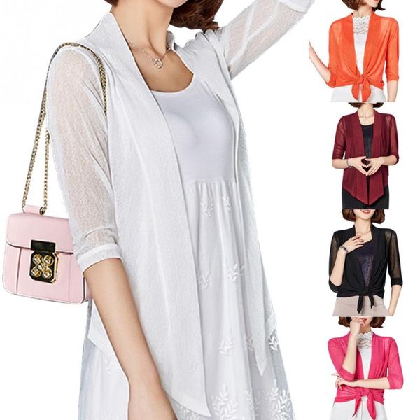 fashion women solid color cardigan irregular hem three quarter sleeve cardigan, Black;brown
fashion women solid color cardigan irregular hem three quarter sleeve cardigan, Black;brown