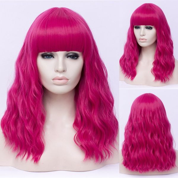 gaka long synthetic hair wigs for women cosplay wigs with cut bang heat resistant pink rainbow ombre, Black
gaka long synthetic hair wigs for women cosplay wigs with cut bang heat resistant pink rainbow ombre, Black