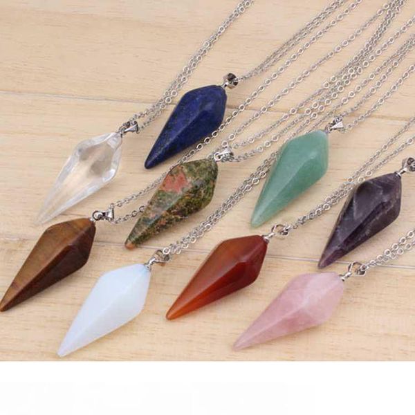gem stone pendant hexagon pyramid reiki pendulum fashion pendant charms healing chakra amulet european fashionable jewelry, Silver
gem stone pendant hexagon pyramid reiki pendulum fashion pendant charms healing chakra amulet european fashionable jewelry, Silver