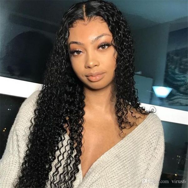 lace front wig perruque humain curly human kinky curly wig brazilian wig pre plucked bleached knot, Black
lace front wig perruque humain curly human kinky curly wig brazilian wig pre plucked bleached knot, Black