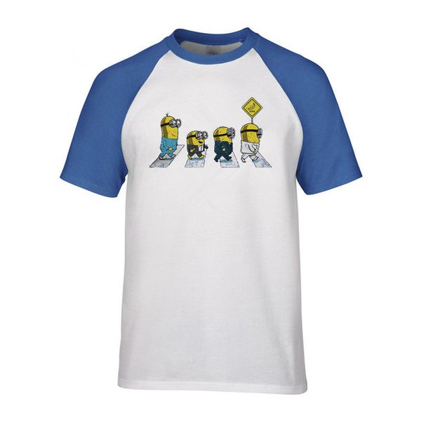 despicable me minions abbey road t-shirt cotton & kids tee cartoon tee shirt new fashion young man blouse men tshirt raglan sleeve, White;black
despicable me minions abbey road t-shirt cotton & kids tee cartoon tee shirt new fashion young man blouse men tshirt raglan sleeve, White;black