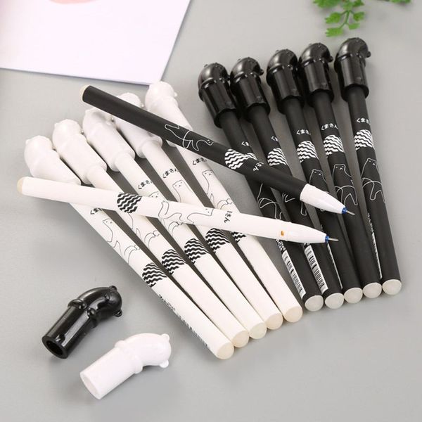 cat shape erasable pen cartoon cute student gel pen crystal blue full needle 0.38mm boutique stationery office equipment h7ec 
cat shape erasable pen cartoon cute student gel pen crystal blue full needle 0.38mm boutique stationery office equipment h7ec