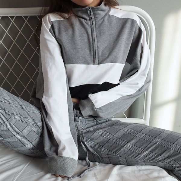designer womens sweater fashion brand hoodies with zipper womens short clashing sweatshirt luxury fleece hoodies size s- wholesales, Black
designer womens sweater fashion brand hoodies with zipper womens short clashing sweatshirt luxury fleece hoodies size s- wholesales, Black