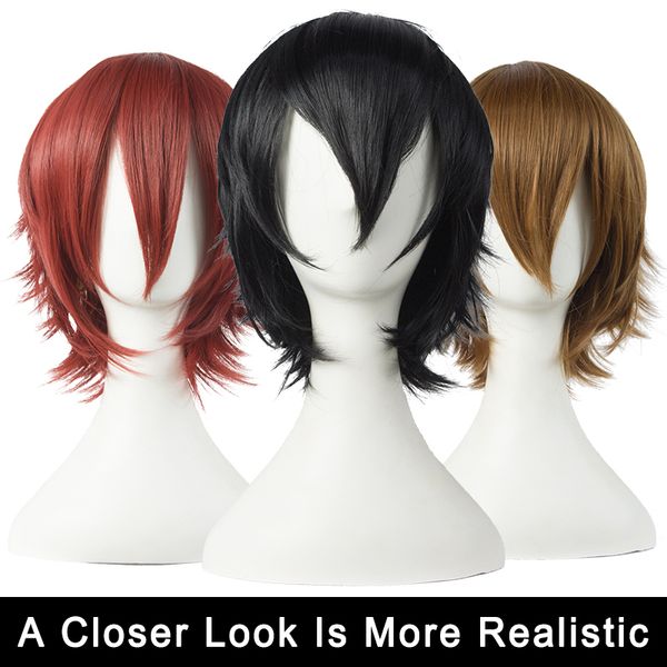 dianqi 17 colors short straight hair black white purple blue red high temperature fiber synthetic wigs costume party cosplay wig
dianqi 17 colors short straight hair black white purple blue red high temperature fiber synthetic wigs costume party cosplay wig