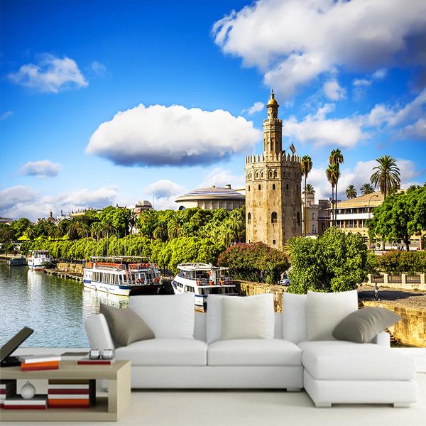 large 3d mural wallpaper living room sofa tv background wall decor seaside mediterranean architecture wall cover
large 3d mural wallpaper living room sofa tv background wall decor seaside mediterranean architecture wall cover