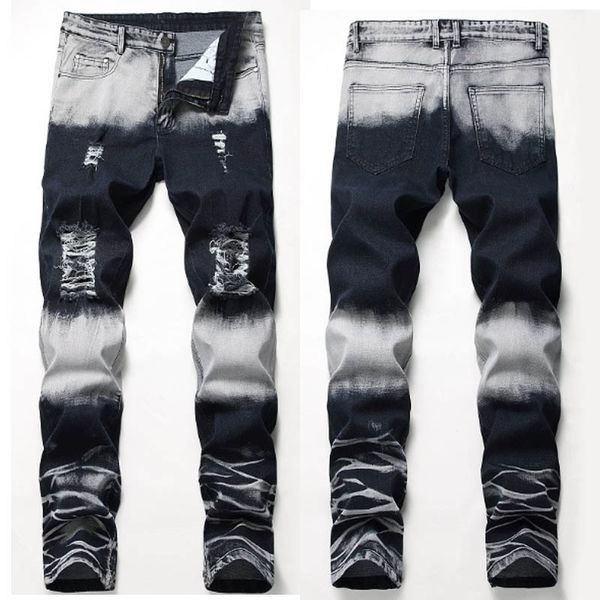 new designer men's jeans mens distressed ripped skinny jeans classic washed slim moto biker causal mens denim pants hip hop men jeans 0, Blue
new designer men's jeans mens distressed ripped skinny jeans classic washed slim moto biker causal mens denim pants hip hop men jeans 0, Blue