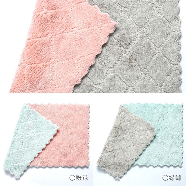 non-lint cleaning absorbent dishwashing cloth kitchen thickened cleaning towel towel soft oil-rag, Silver
non-lint cleaning absorbent dishwashing cloth kitchen thickened cleaning towel towel soft oil-rag, Silver