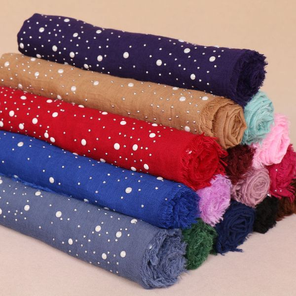 110x110cm women cotton square scarf fringes white pearls starry plain big lagre scarves muslim hijab kerchief turban headband
110x110cm women cotton square scarf fringes white pearls starry plain big lagre scarves muslim hijab kerchief turban headband
