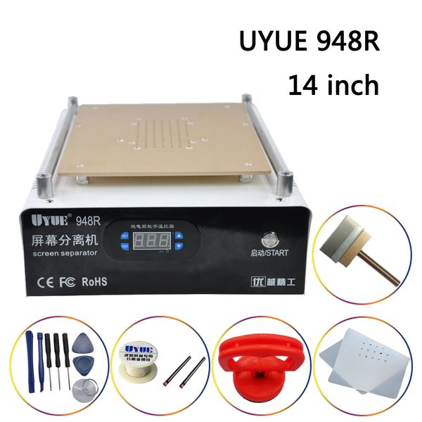 uyue 948r new 14 inch lcd mobile phone built-in pump vacuum metal body glass lcd screen separator machine+led display
uyue 948r new 14 inch lcd mobile phone built-in pump vacuum metal body glass lcd screen separator machine+led display