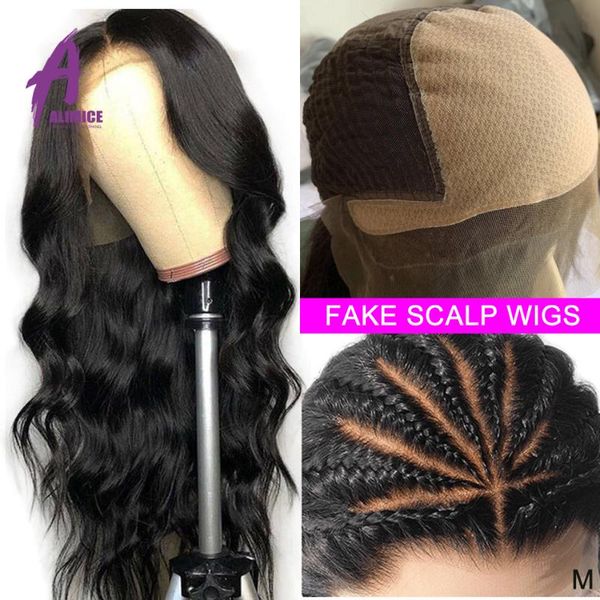 alimice fake scalp wig glueless 13*4 lace front human hair wigs 150% bleached knots brazilian body wave remy hair frontal wigs, Black;brown
alimice fake scalp wig glueless 13*4 lace front human hair wigs 150% bleached knots brazilian body wave remy hair frontal wigs, Black;brown