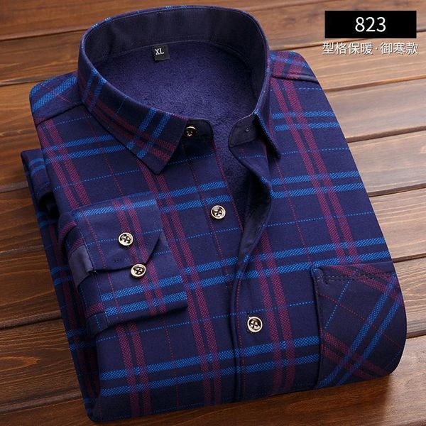 men dress shirt 2019 winter men's long sleeve plaid warm thick fleece lining shirt fashion soft casual flannel plus size l-4xl, White;black
men dress shirt 2019 winter men's long sleeve plaid warm thick fleece lining shirt fashion soft casual flannel plus size l-4xl, White;black