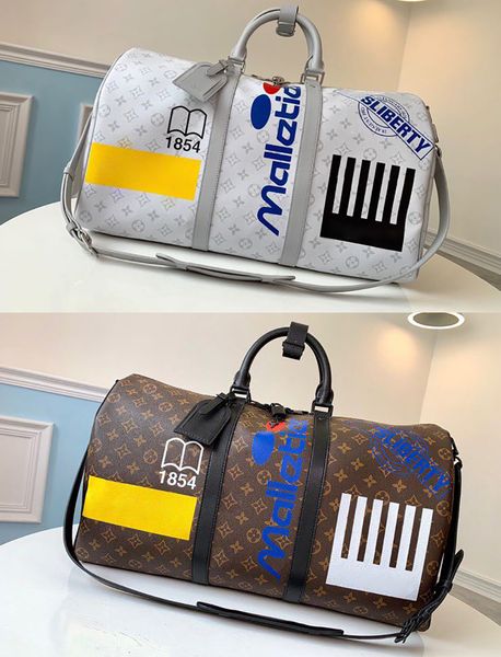 2019 style 5a keepall bandoulière 50 travel bags m44642 monogrram canvas shoulder handbags leather holdall m44643 with box, Black
2019 style 5a keepall bandoulière 50 travel bags m44642 monogrram canvas shoulder handbags leather holdall m44643 with box, Black