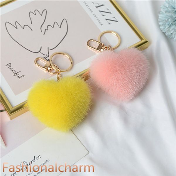 7cm real genuine fur ball heart shaped pompom bag charm keychain pendant keyring tassels, Silver
7cm real genuine fur ball heart shaped pompom bag charm keychain pendant keyring tassels, Silver