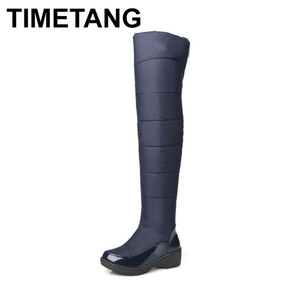 timetang new women's over knee high winter boots female rubber sole warm fur shoes outdoor dress platform snow boots size 35-40, Black
timetang new women's over knee high winter boots female rubber sole warm fur shoes outdoor dress platform snow boots size 35-40, Black