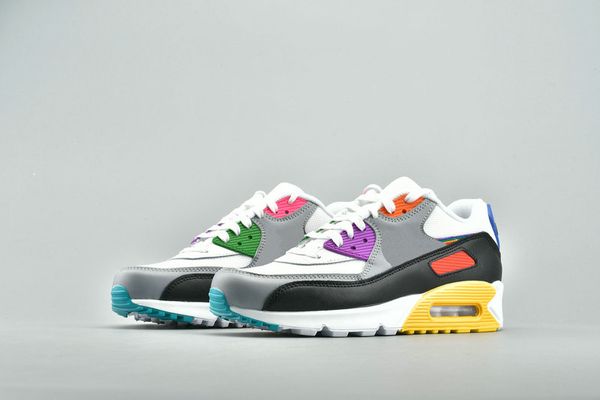 2019 new 90 be true rainbow shoes for mens 90s white black yellow women running shoes sneakers femmes vintage espadrilles cj5482-100, White;red
2019 new 90 be true rainbow shoes for mens 90s white black yellow women running shoes sneakers femmes vintage espadrilles cj5482-100, White;red