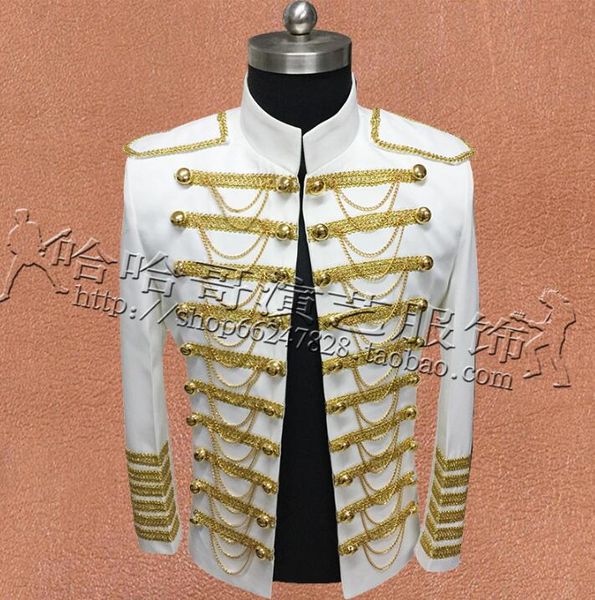 multi-breasted suits mens clothes designs stage costumes for singers jacket men blazer dance star style dress punk white black
multi-breasted suits mens clothes designs stage costumes for singers jacket men blazer dance star style dress punk white black