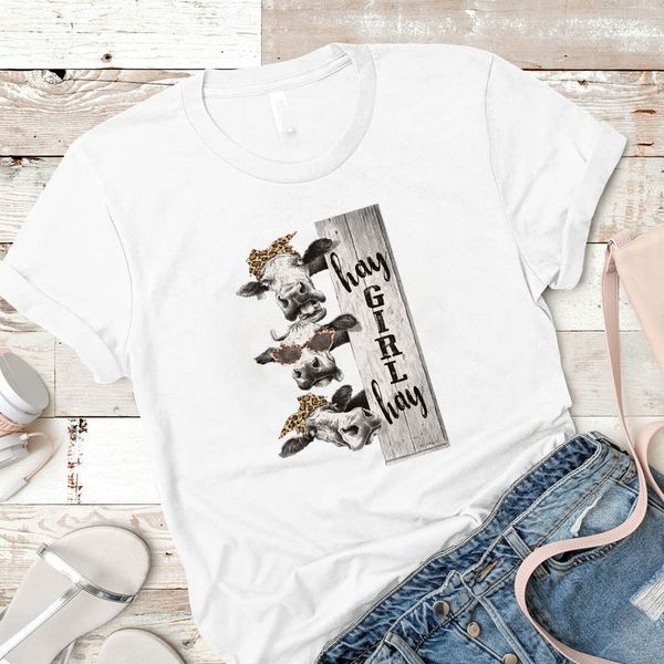 women shirt womens cattle girl summer laides mujer camisa tshirt graphic tees female printed kawaii clothes t-shirt, White
women shirt womens cattle girl summer laides mujer camisa tshirt graphic tees female printed kawaii clothes t-shirt, White