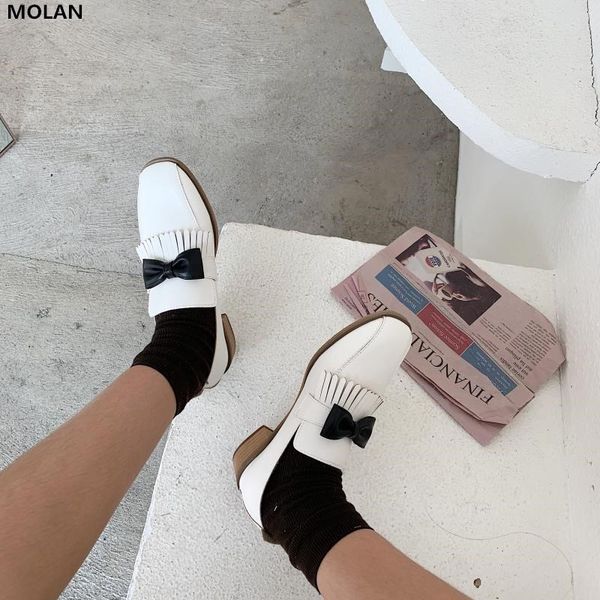 molan brand designers 2020 spring new butterfly-knot fringe leather flats shoes women wood heels comfort bottom slip on loafers, Black
molan brand designers 2020 spring new butterfly-knot fringe leather flats shoes women wood heels comfort bottom slip on loafers, Black